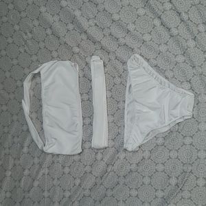 Size S, White swimsuit